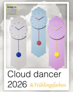 cloud dancer - pendeluhr