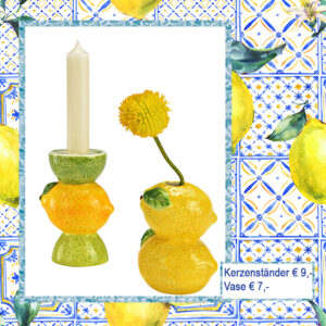 Zitrone Vase